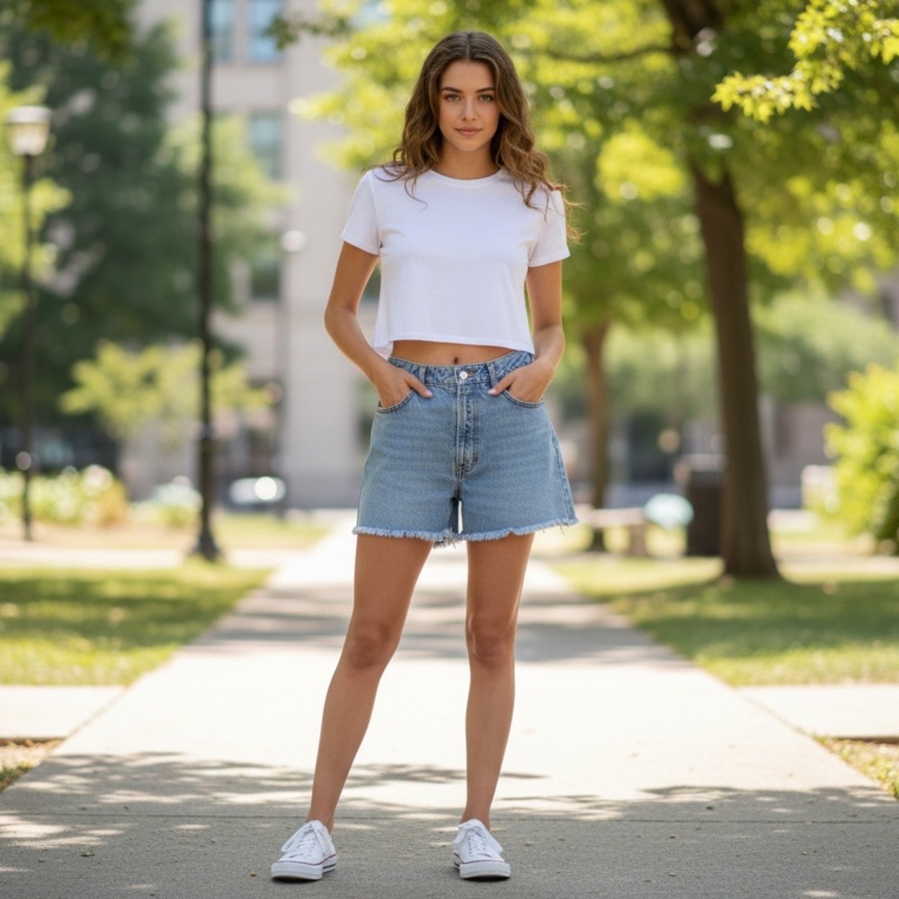 Vintage 80's 90's BONGO High Rise Mom
Short light wash Jean USA 
Gene Montesano